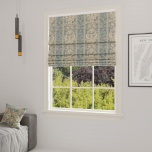 Refined Floral Pattern Quality Fabric Made-To-Measure Roman Blind