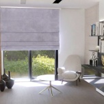 Premium Pastel Light Purple Quality Fabric Made-To-Measure Roman Blind