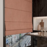 Modern Powder Pink Quality Fabric Roman Blind