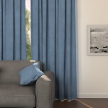 Blue Denim Soft Touch Curtain