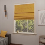 Premium Yellow Quality Fabric Made-To-Measure Roman Blind