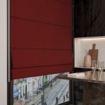 Modern Maroon Quality Fabric Roman Blind