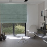 Contemporary Light Denim Quality Fabric Roman Blind