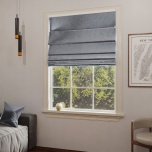 Elegant Silver Grey Quality Fabric Made-To-Measure Roman Blind
