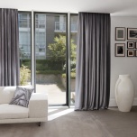 Elegant Silver Satin Curtain