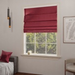 Premium Red Quality Fabric Made-To-Measure Roman Blind