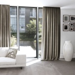 Refined Grey Satin Curtain