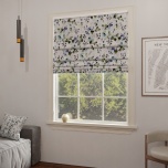 Soft Floral Pattern Natural Fabric Made-To-Measure Roman Blind