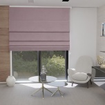 Contemporary Heather Quality Fabric Roman Blind