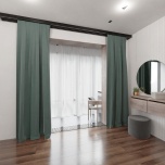 Elegant Neutral Sage Green Matt Curtain