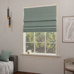 Soft Pastel Pistachio Quality Fabric Made-To-Measure Roman Blind
