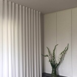 White Matt No Iron Soft Touch Curtain