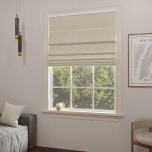 Modern Dirty Cream Velvet Fabric Roman Blind