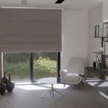 Premium Silver Blackout Fabric Made-To-Measure Roman Blind