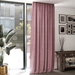 Stylish Blush Pink Soft Touch Velvet Curtain