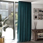 Elegant Teal Velvet Soft Touch Curtain