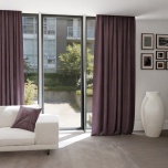 Timeless Purple Heather Soft Touch Textured Fabric Curtain