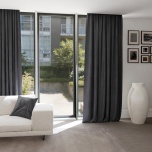 Graphite Soft Touch Fabric Curtain