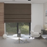 Premium Chocolate Martini Blackout Fabric Made-To-Measure Roman Blind