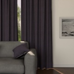 Stylish Purple Matt Blackout Curtain