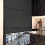 Classic Steel Blackout Fabric Roman Blind