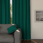 Elegant Emerald Green Matt Blackout Curtain