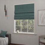 Timeless Green Blackout Fabric Roman Blind