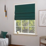 Premium Bottle Green Blackout Fabric Made-To-Measure Roman Blind