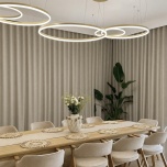 Modern Blackout Beige Matt Curtain