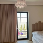 Elegant Blush Pink Soft Touch Roman Blind