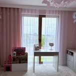 Stylish Pink Matt Curtain
