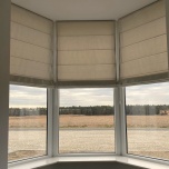 Elegant Beige Blackout Fabric Made-To-Measure Roman Blind