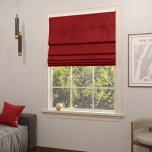 Refined Red Quality Fabric Made-To-Measure Roman Blind