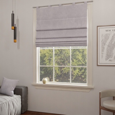 Premium Pastel Light Purple Quality Fabric Made-To-Measure Roman Blind