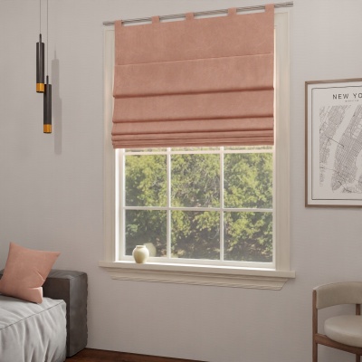 Modern Dirty Pink Quality Fabric Roman Blind