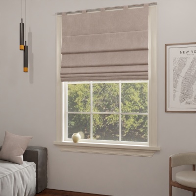 Timeless Beige Quality Fabric Roman Blind