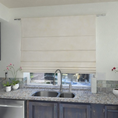 Soft Light Cream Quality Fabric Made-To-Measure Roman Blind