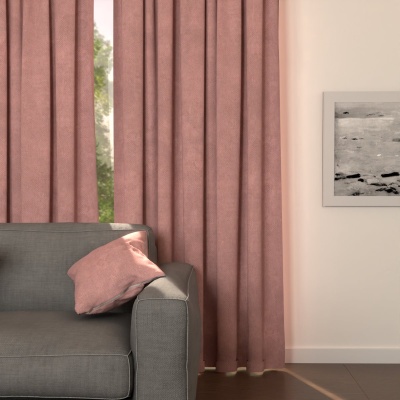 Elegant Blush Pink Matt No Iron Curtain