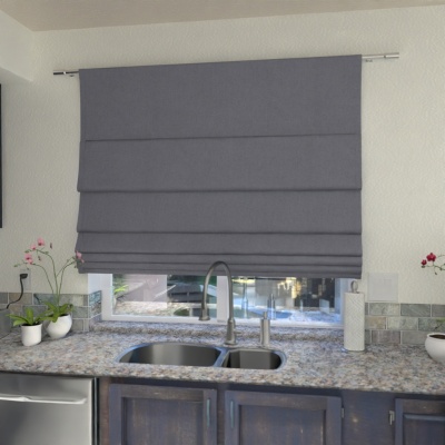 Premium Grey Quality Fabric Made-To-Measure Roman Blind