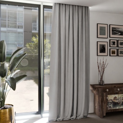 Timeless Light Grey Matt Curtain