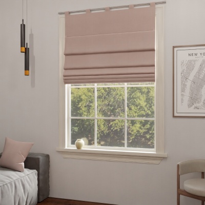 Elegant Dirty Pink Quality Fabric Made-To-Measure Roman Blind