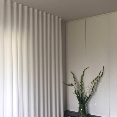 White Matt No Iron Soft Touch Curtain