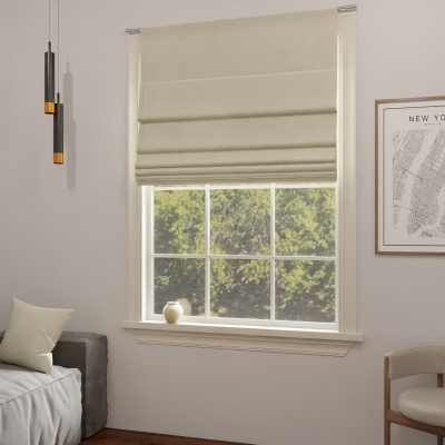 Premium Dark Beige Quality Fabric Made-To-Measure Roman Blind