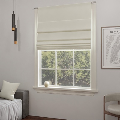 Timeless Light Beige Quality Fabric Roman Blind