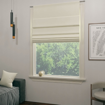 Soft Dark Cream Quality Fabric Made-To-Measure Roman Blind