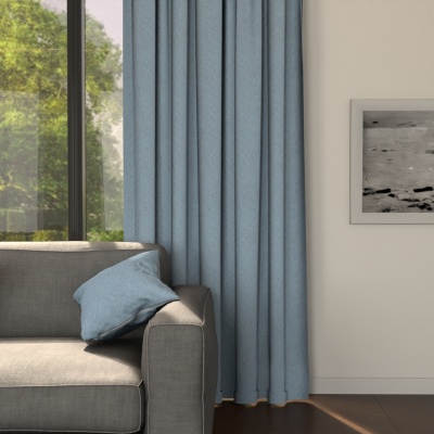 Premium Light Blue Blackout Curtain
