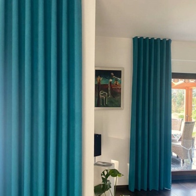 Premium Teal Matt Curtain