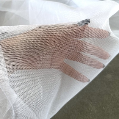 Elegant Matt White No-Iron Voile Curtain