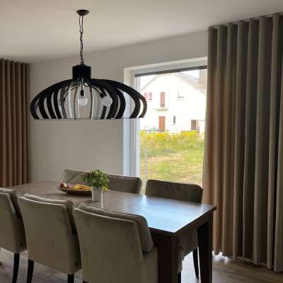 Timeless Chocolate Brown Matt Blackout Curtain